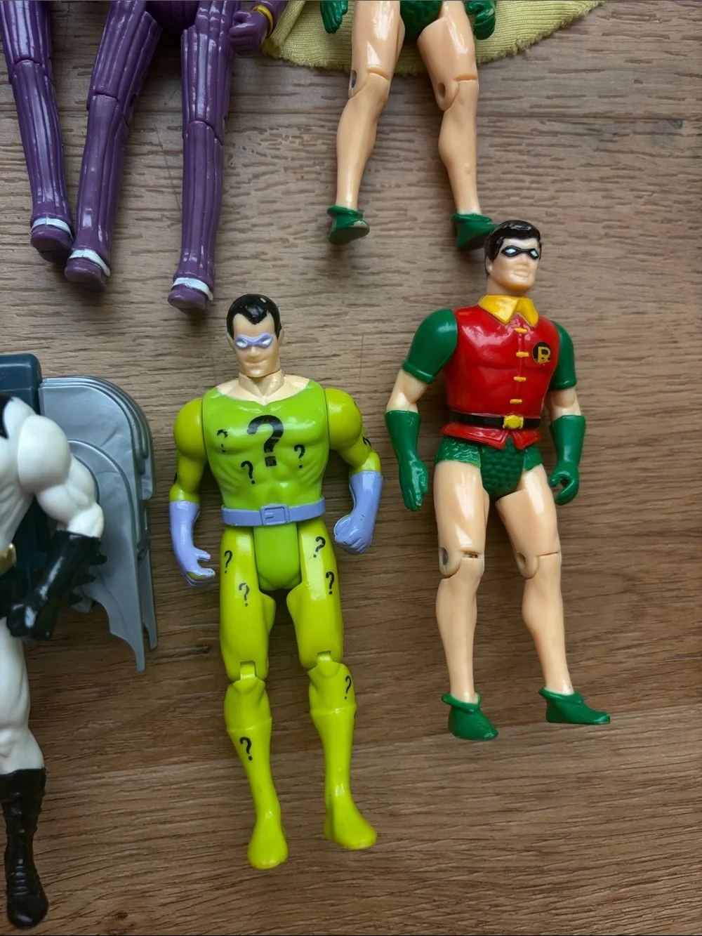 Vintage 1989 DC Comics Action Figure Lot of 10 Batman Superman Joker Robin Toy